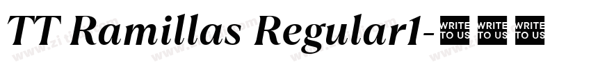 TT Ramillas Regular1字体转换